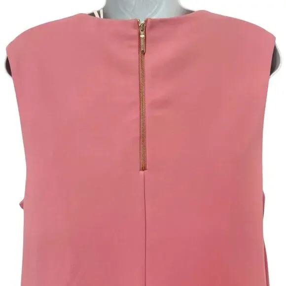 Ted Baker Pink Patron Front Tie Mini Sleeveless Dress size 5 / XL / 12 NEW Tags - Picture 16 of 16